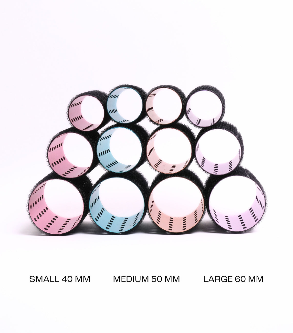 4 - SMALL Metal Hair Rollers w/o clips