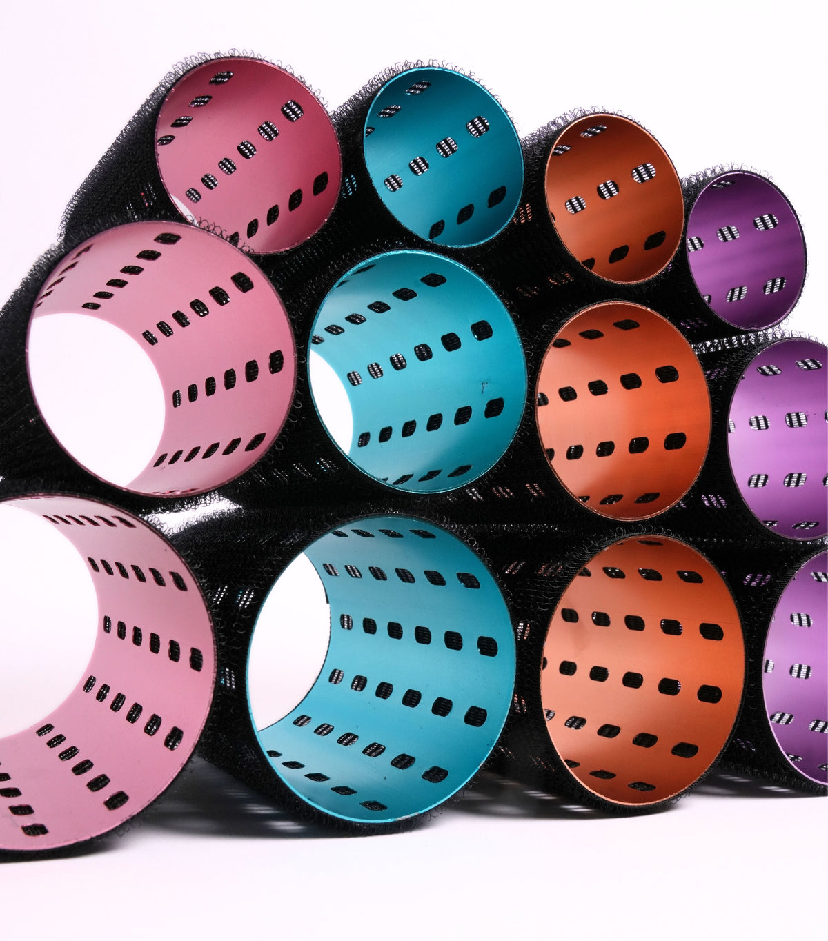 4 - SMALL Metal Hair Rollers w/o clips