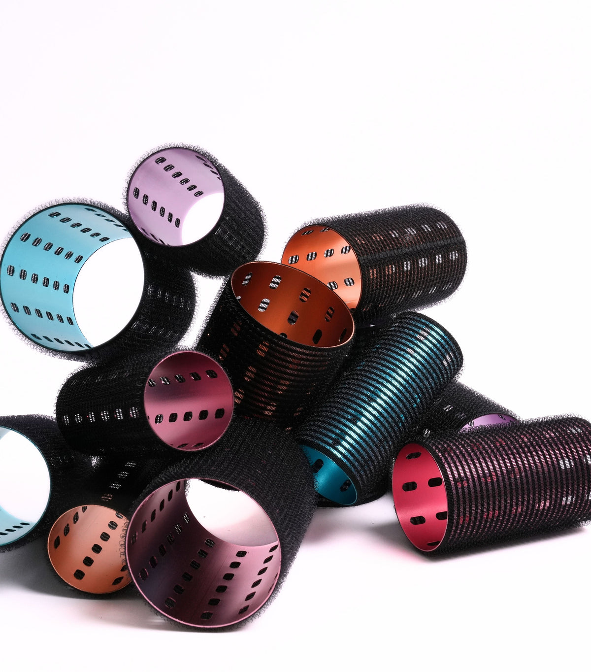 4 - SMALL Metal Hair Rollers w/o clips