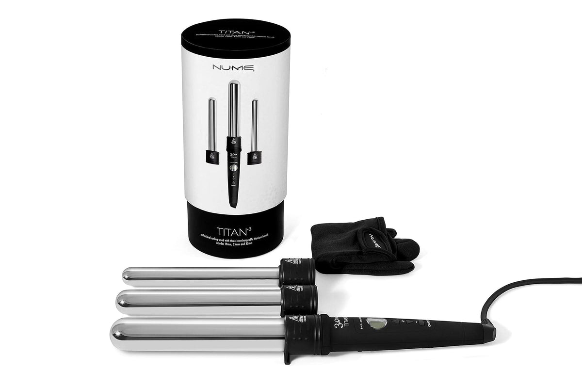 TITAN 3  3-In-1 Curling Wand – Interchangeable Titanium Barrels