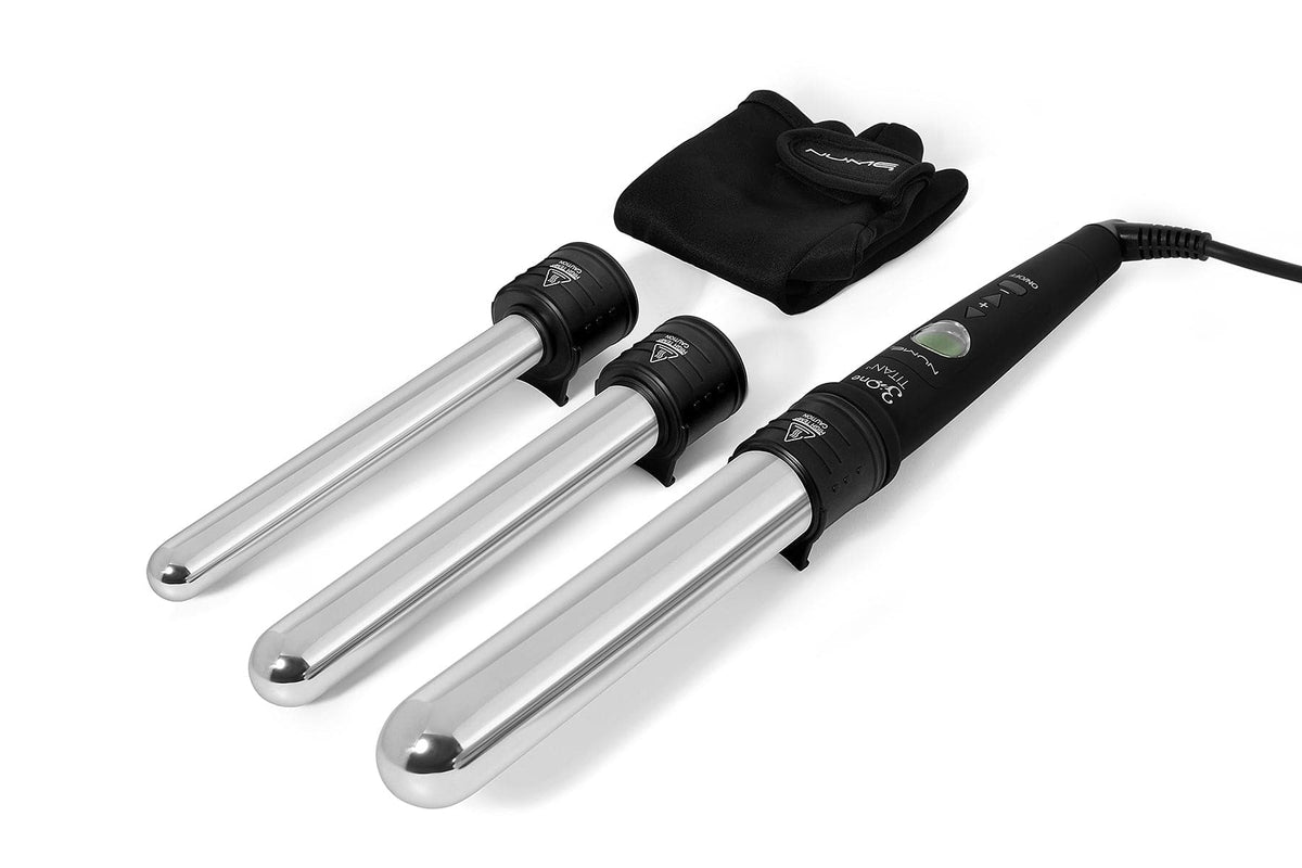 TITAN 3  3-In-1 Curling Wand – Interchangeable Titanium Barrels