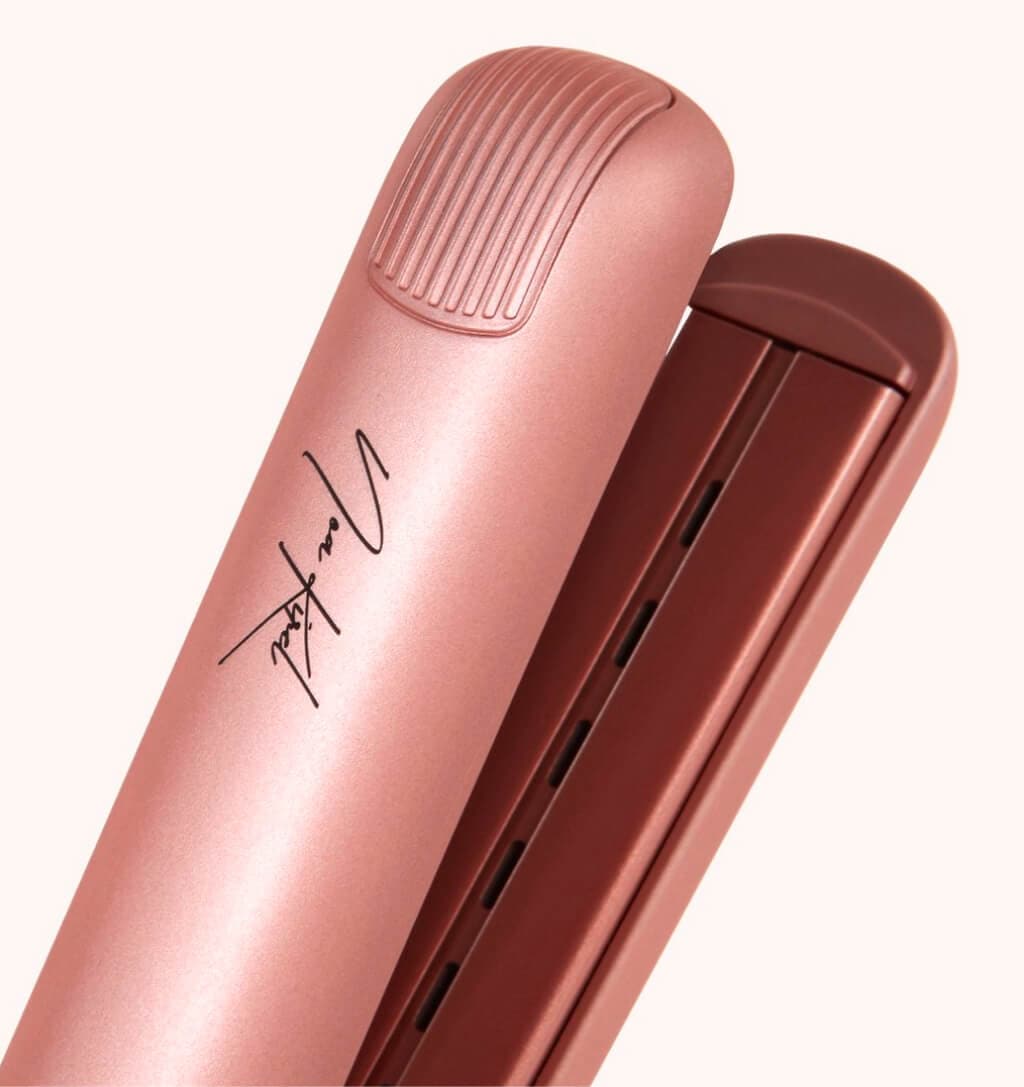 NKB Stylista Flat Iron Set – 1” Ceramic Hair Straightener & Styling Kit