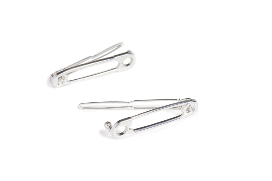 NuMe Safety Pin Hair Clip - Silver