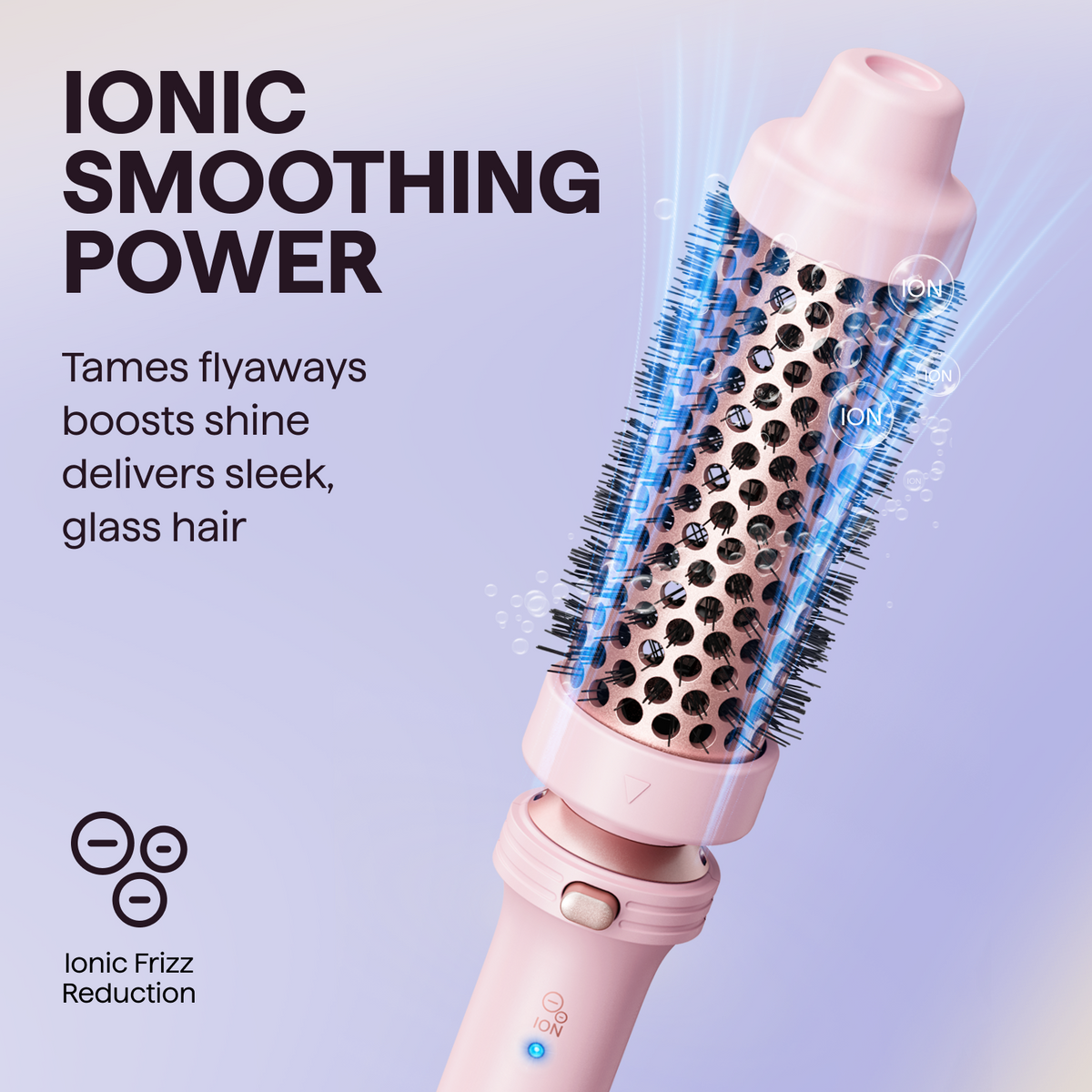 Wavytalk 3 in 1 Curling Wand Set with Heated Round Brush,Versatile Styling
