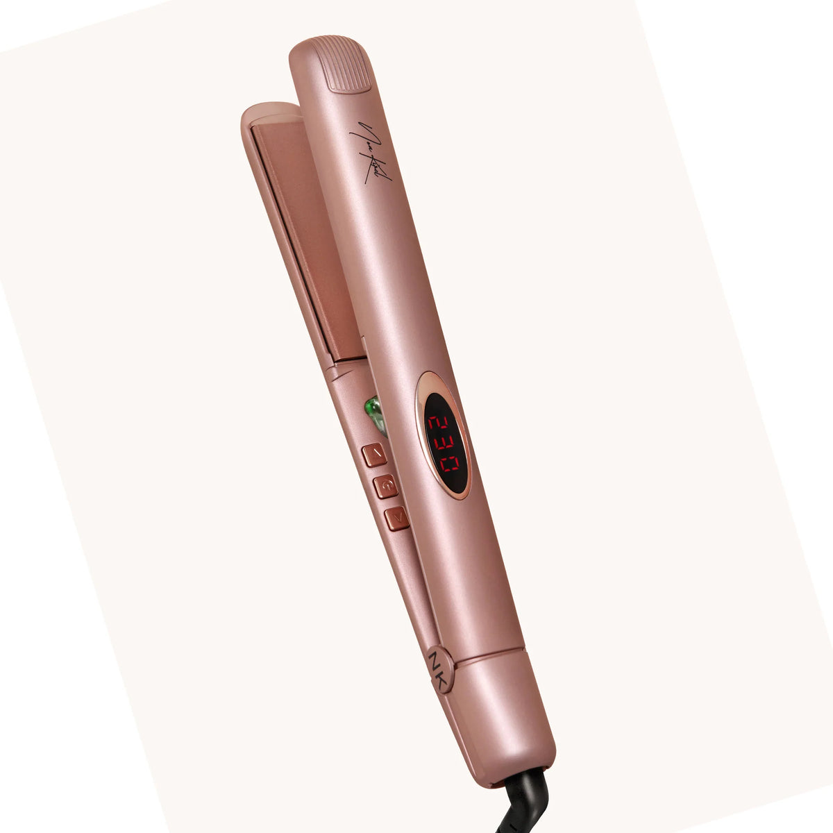 NKB Stylista Flat Iron Set – 1” Ceramic Hair Straightener & Styling Kit