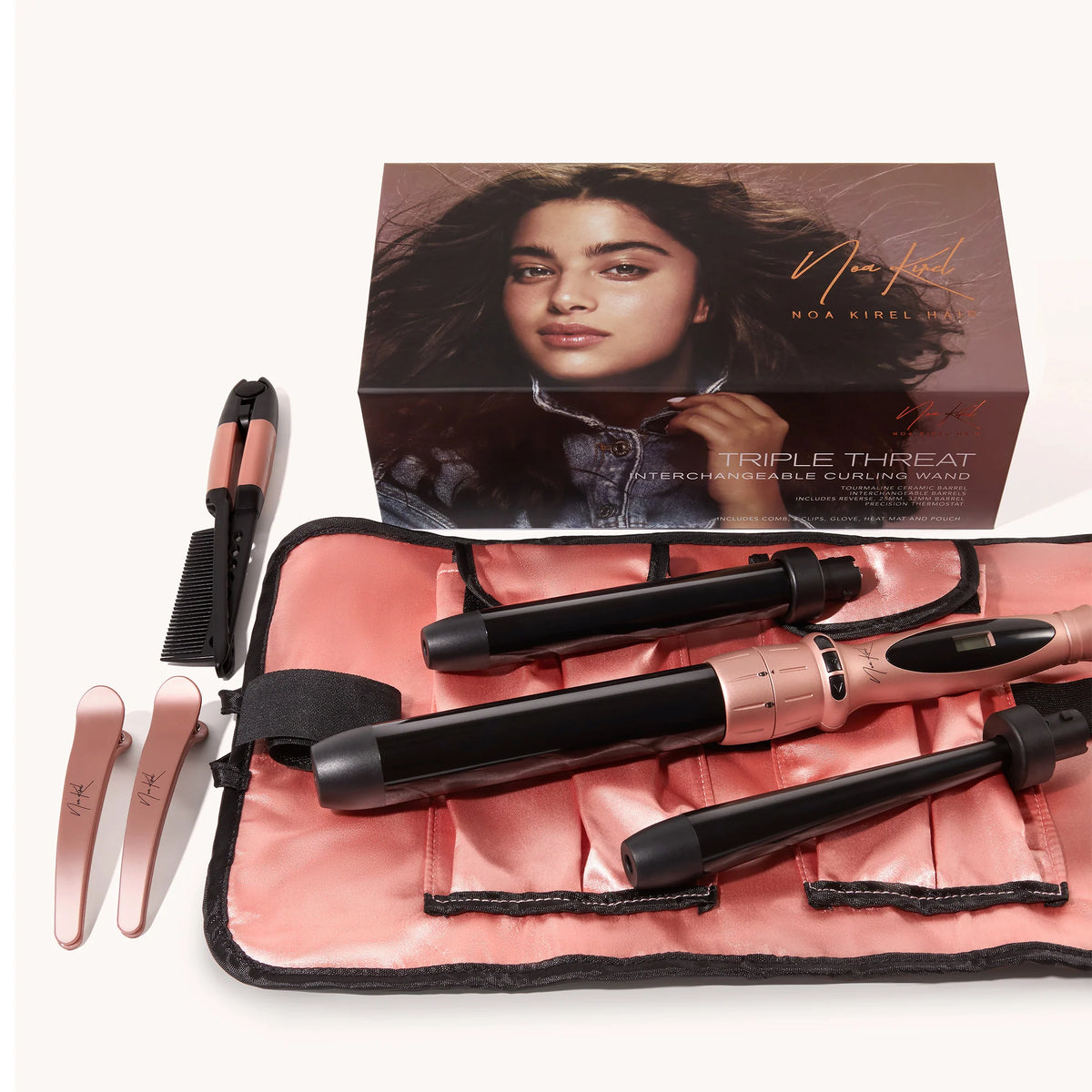 NUME X NKB Triple Threat 3-in-1 Curling Wand Set