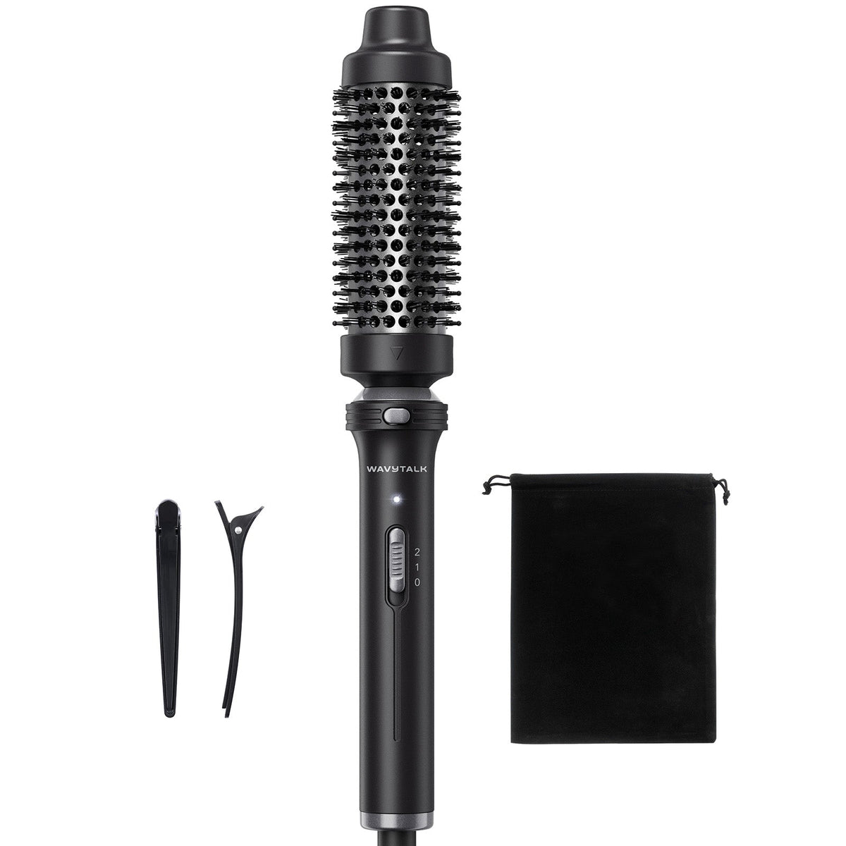 Wavytalk Thermal Brush 1.5" Detachable Heated Round Brush for Blowout Look