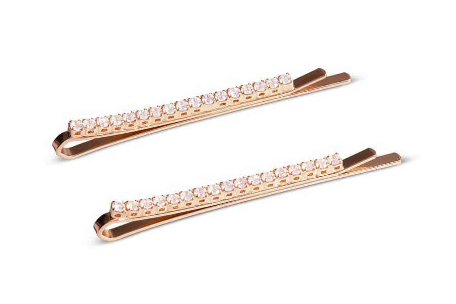 NuMe Sparkle Hair Pin Set of 2-  Rose Gold