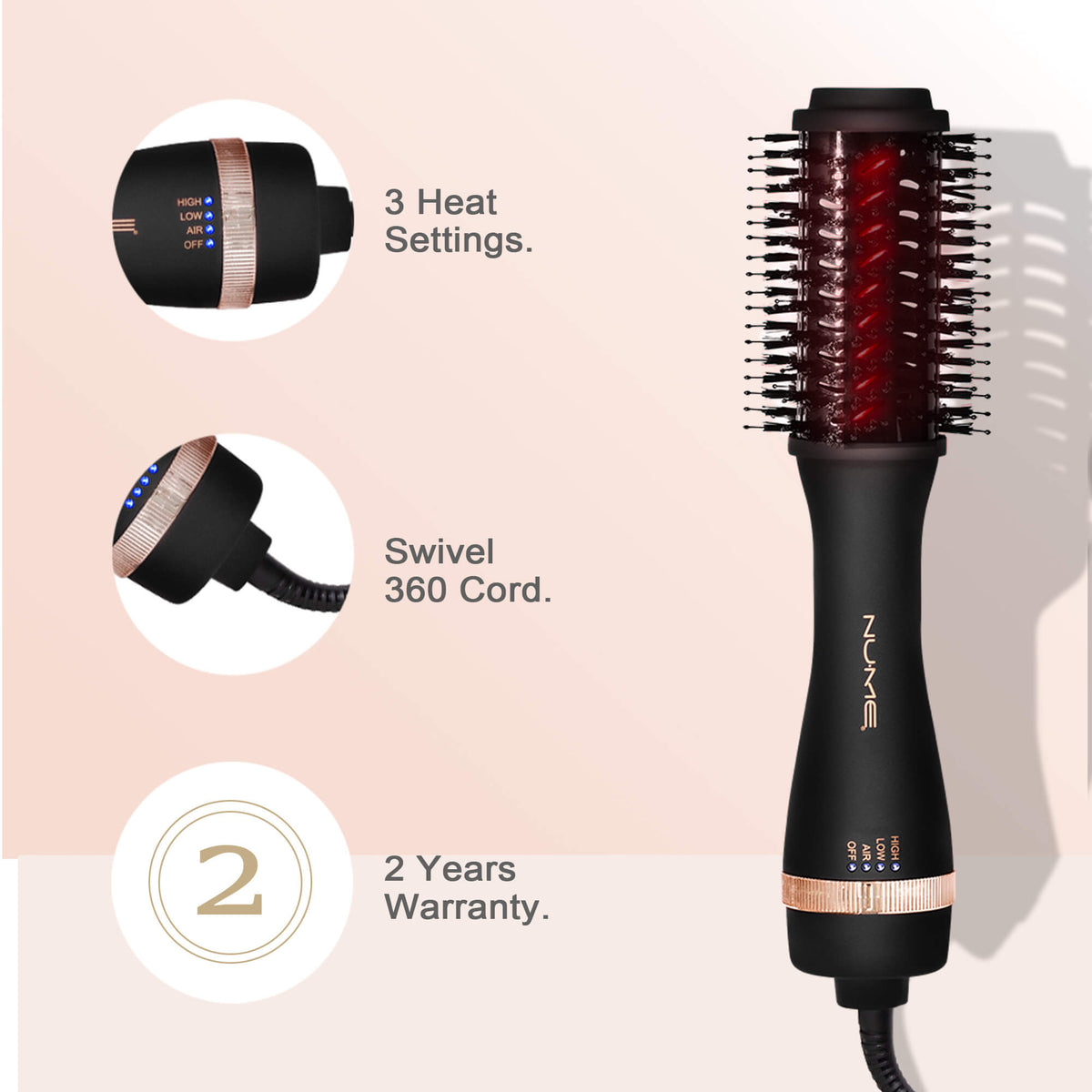 Aero Pro Blow Dryer Brush – 2” Round Hair Brush