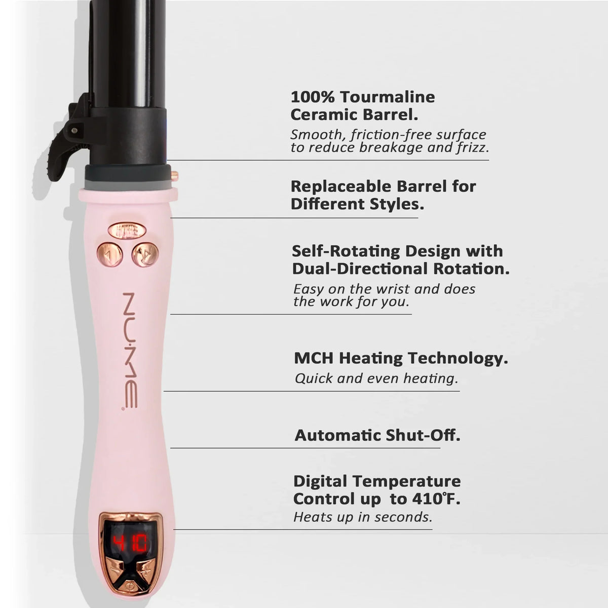 Automatic Rotating Curling Iron 1-Inch (25mm) | NuMe