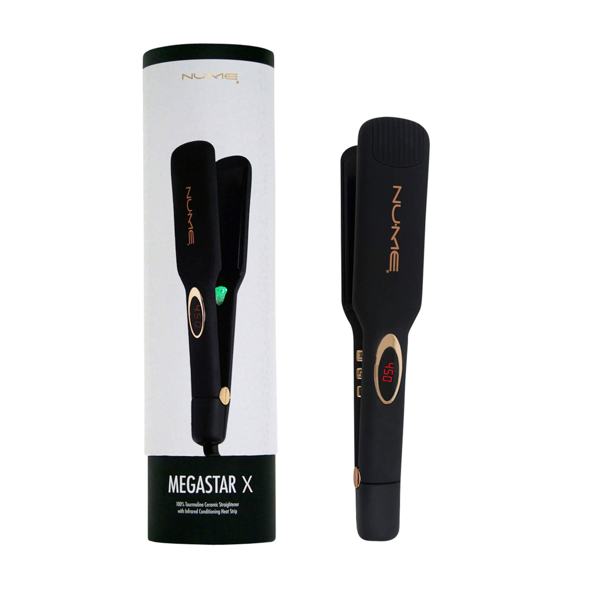 Megastar X Flat Iron –  1.75” Tourmaline Hair Straightener