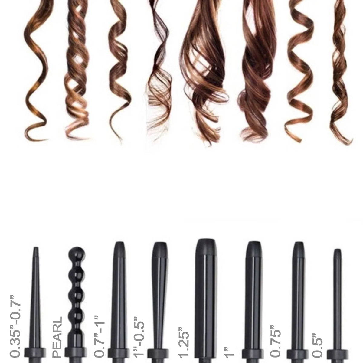 Octowand 8-in-1 Curling Wand Set – Interchangeable Barrels
