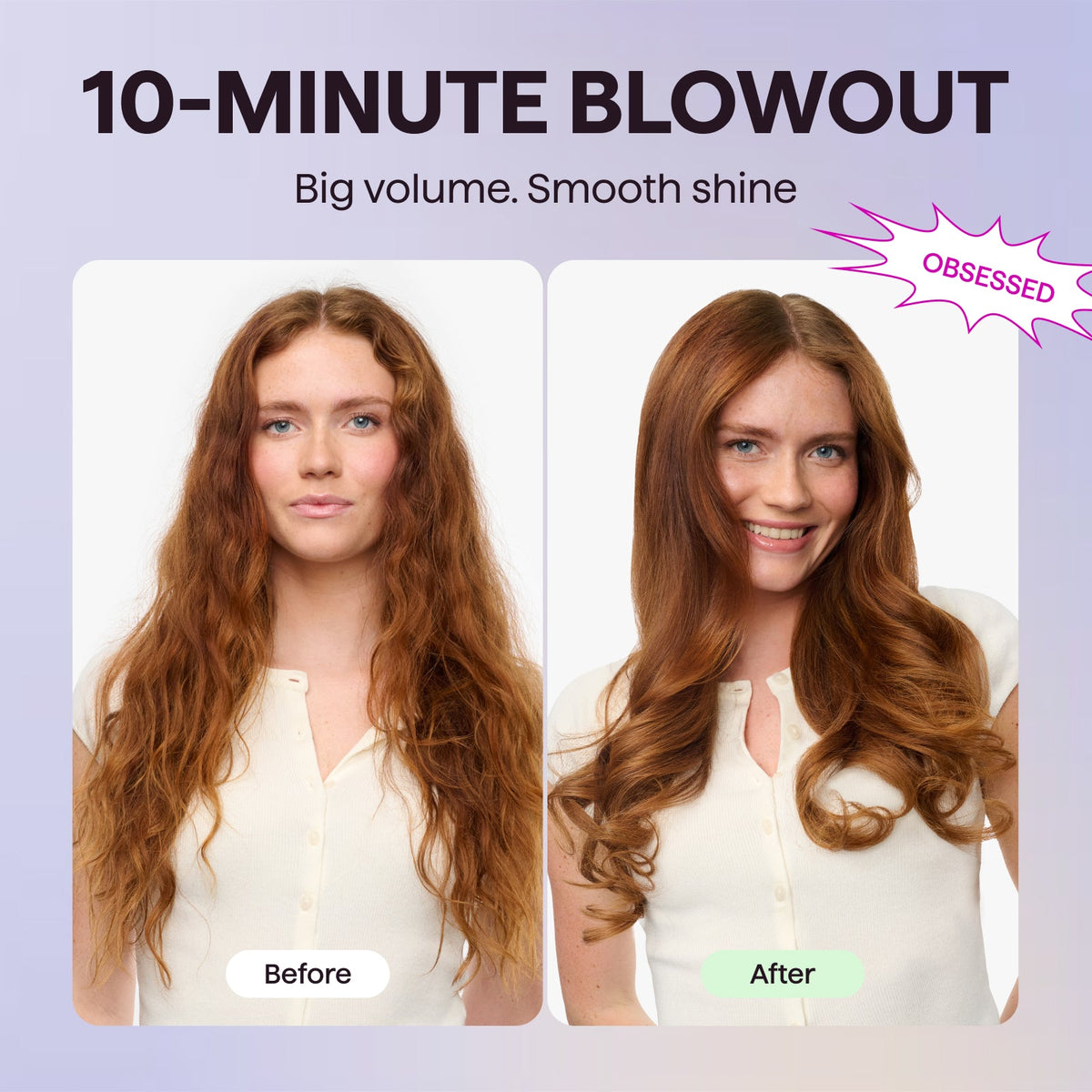 Wavytalk 5 in 1 Curling Iron Set with Heated Round Brush for Blowout Look
