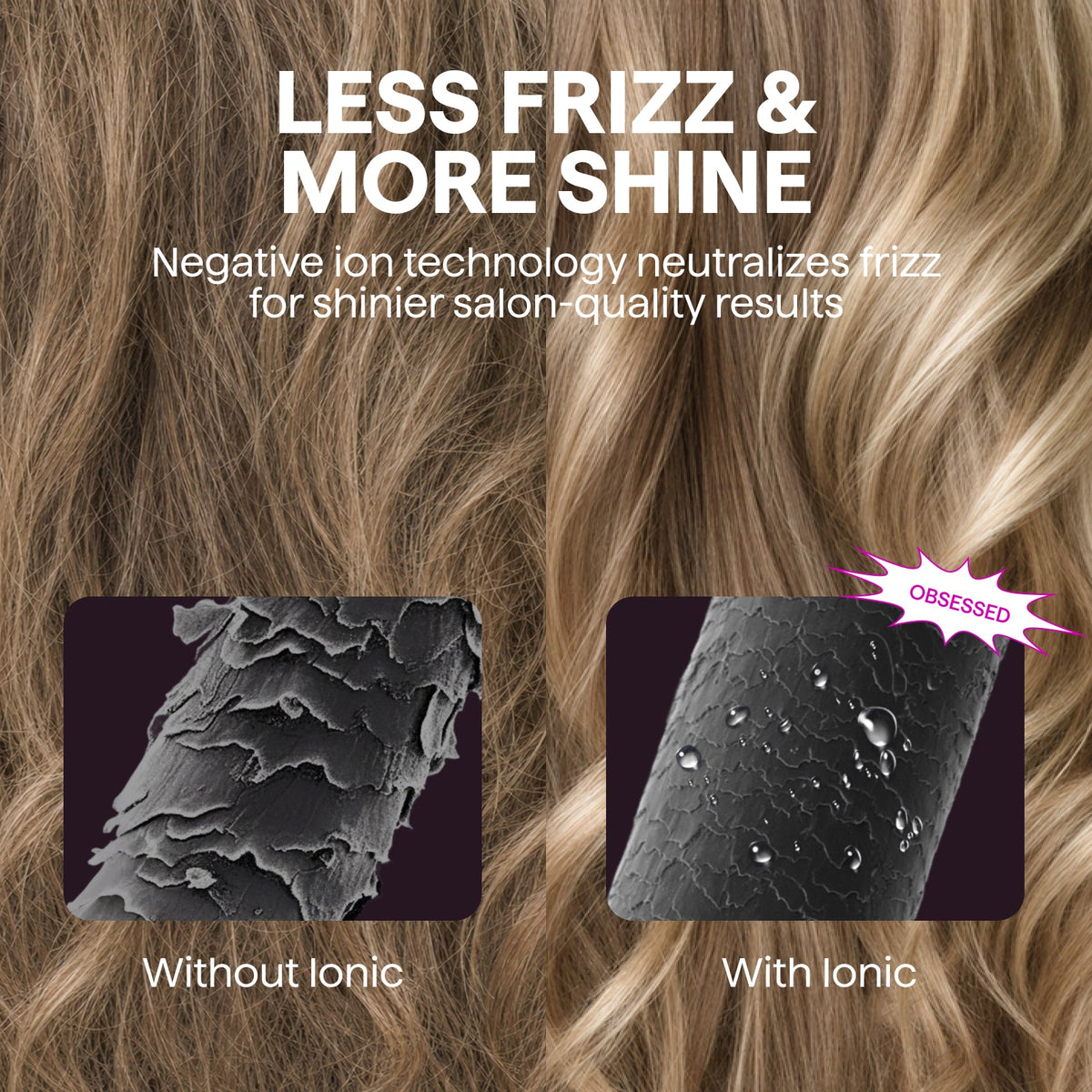 Wavytalk 3 in 1 Curling Wand Set with Heated Round Brush,Versatile Styling