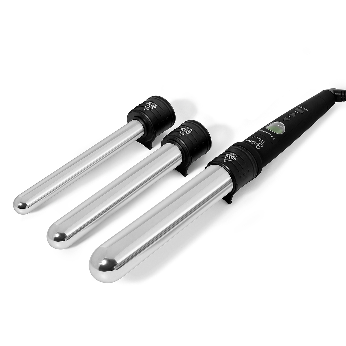 TITAN 3  3-In-1 Curling Wand – Interchangeable Titanium Barrels